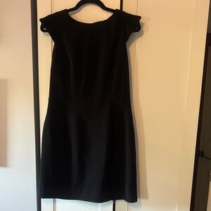 Molly Bracken Black Cap-Sleeve Mini Dress